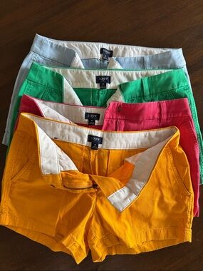 Lot of 4: J. Crew Chino Shorts